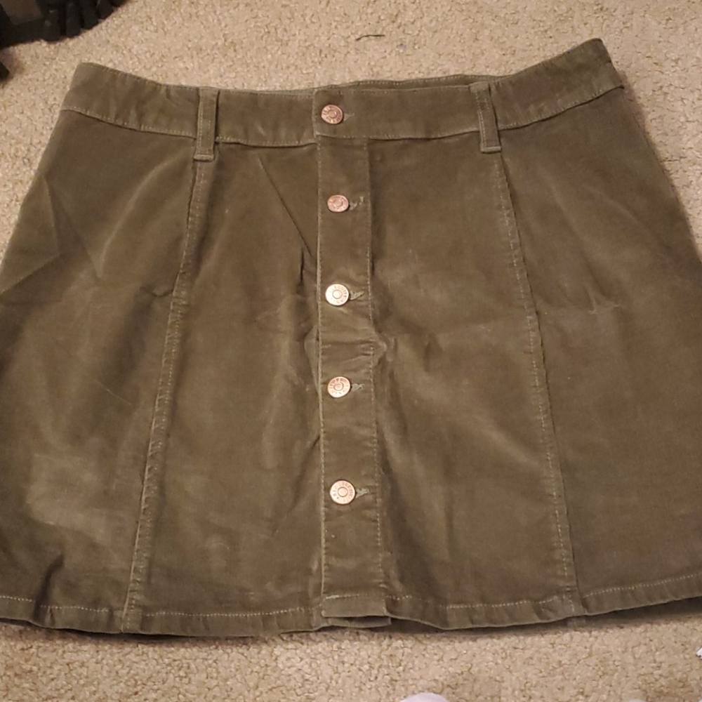 - Corduroy skirt